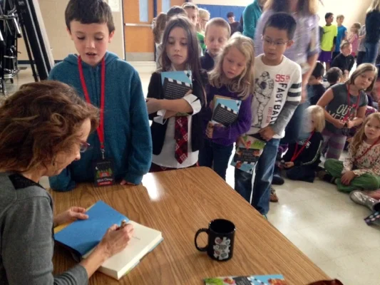 Julie Mata school visit